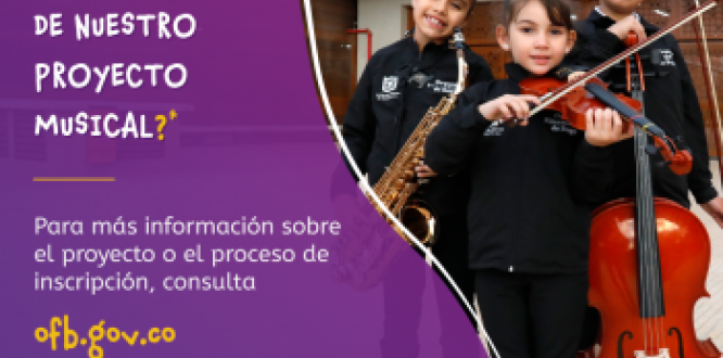 Abiertas las inscripciones a los centros filarmónicos locales de Bogotá Abiertas las inscripciones a los centros filarmónicos locales de Bogotá