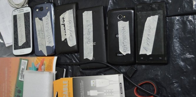 Teléfonos incautados