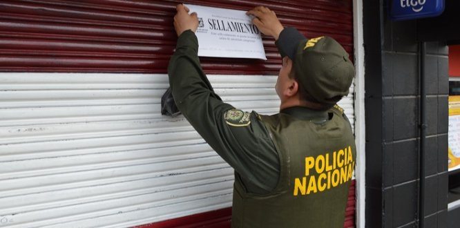 Imagen de sellamiento a establecimientos